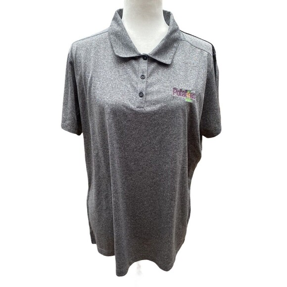 Nike Golf Dri-Fit Style#47445 The Potatoes USA Gray Polo Golf Shirt Size 2XL XXL - Picture 1 of 8